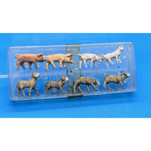 Merten Miniature HO 1:87 Vintage Farm Animals Sheep & Pigs Made in Germany